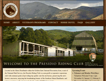 Tablet Screenshot of presidioridingclub.org